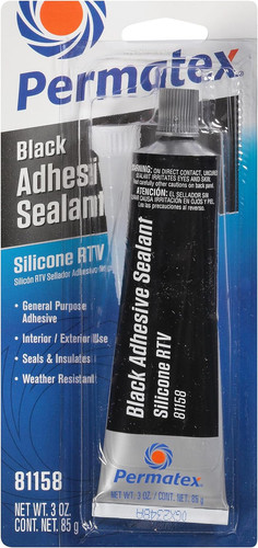 Permatex 81158 black - black, silicone